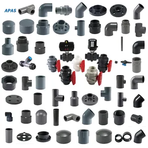 APAS Factory Direct ASTM SCH80 SCH40 Din Asni Jis Cns Compact Single Double Union Ball Valve Pvc Pipe Fittings for water supply