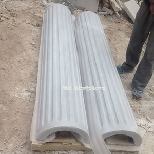 Columna de piedra de mármol beige tallada a mano <span class=keywords><strong>Capital</strong></span> Piedra Columna romana <span class=keywords><strong>Capital</strong></span> - Product Image 5