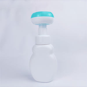 Pompe à mousse en forme de fleur Kinpack 150ML 200ML avec gel douche ou nettoyage du visage pour les soins de la peau en bouteille PE et lavage des mains pour les enfants - Product Image 1