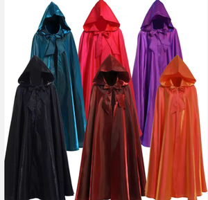 Costume Cosplay d'Halloween Cape de Sorcière Médiévale à Capuche <span class=keywords><strong>Hocus</strong></span> <span class=keywords><strong>Pocus</strong></span> Cadeau de Noël pour Enfants Cape de Fête - Product Image 1