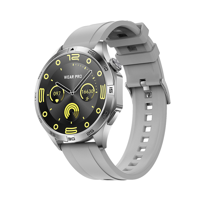 DT5 Mate Smart Watch Men Metal IP67 Waterproof Compass AMOLED Display BT Calling Health Monitor Sleep Tracker Silicone Multiple