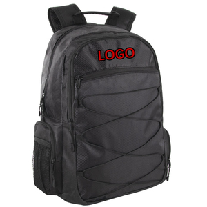 Promotional Computer Package Printed LOGO 19-Inch Bungee Backpack w Laptop Sleeve Backpack