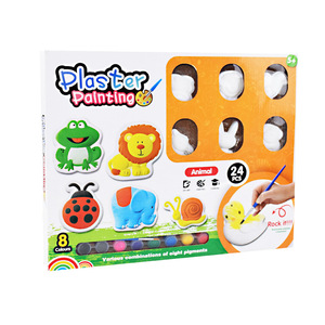 <span class=keywords><strong>Handmade</strong></span> tự làm thạch cao búp bê màu điền trẻ em sáng tạo bức tranh graffiti Trắng phôi Khuôn gốm đồ chơi - Product Image 2