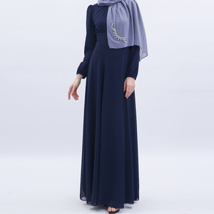 Fabricante Yibaoli, Ropa Islámica para Mujer, Abaya Modesta, Vestido Musulmán de Doble Capa de Chifón 2023, Estilo Dubái - Product Image 5