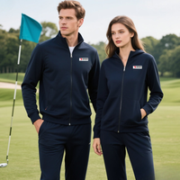 Survêtements personnalisés pour hommes survêtements 2 pièces décontracté athlétique jogging fermeture éclair complète survêtements couple femmes survêtements de golf