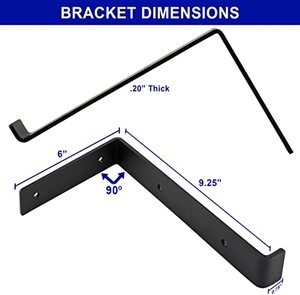 Supporti per Mensole Singole da Parete Industriali in Metallo con Bordo in Acciaio - Product Image 2