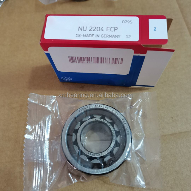 NU2204 Size 20*47*18mm Single Row NU2204ECP Cylindrical Roller Bearing NU2204E  for Crusher and Agricultural Machinery