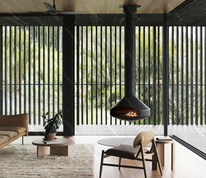 Cheminée à <span class=keywords><strong>gaz</strong></span> à <span class=keywords><strong>foyer</strong></span> <span class=keywords><strong>ouvert</strong></span> décorative en bois, réglable à 360 degrés, fabrication sur mesure, vente en gros d'usine - Product Image 4