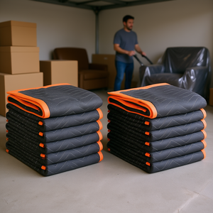 Mantas de Mudanza Acolchadas de Tela No Tejida Resistente, 72 x 40, Grandes, Rellenas de Algodón, Fundas Protectoras para Muebles - Product Image 2