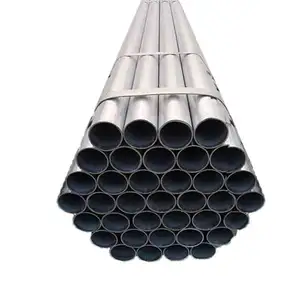 factory direct supply 16Mn Q345 hollow section ERW round pipe carbon steel tube GI steel pipe galvanized pipe