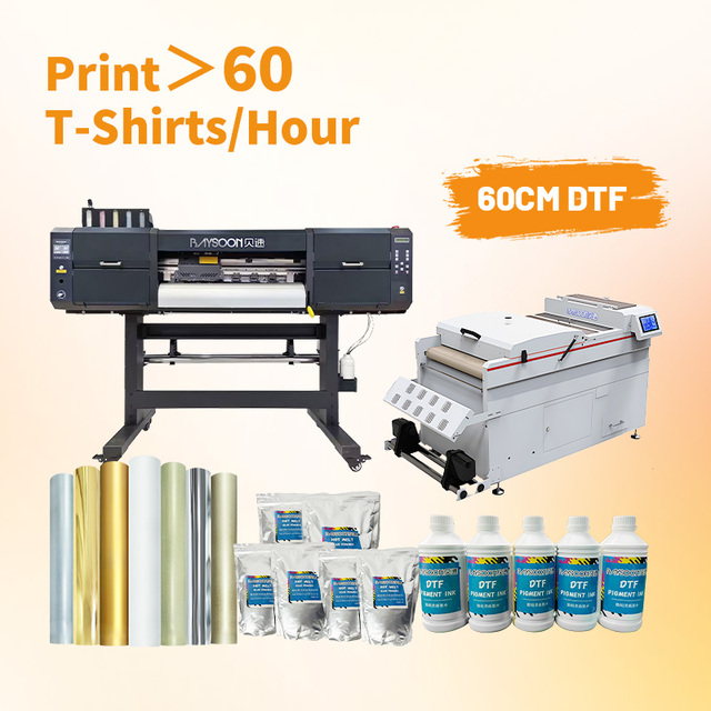 Baysoon Pet Film Dtf Printer Set Xp600 I3200 t Shirt Dtg 30cm 60cm 2 Heads Printing Machine A2 A3 Large Dtf Printer