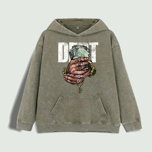 Sudadera con Capucha Debt Graphic 100% Algodón, Almacén en EE. UU., 6 Colores - Product Image 3