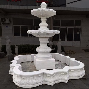 Fontaine d'eau en pierre, style <span class=keywords><strong>Renaissance</strong></span>, fontaine à trois niveaux, ornements d'art, sculpture - Product Image 4
