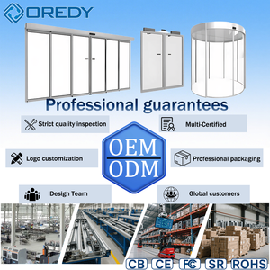 오레디 프랑스 디자인 도난 방지 현대식 마감 유리 전동 접이식 도어 (리베이션 기술 적용, 빌라 및 호텔용) - Product Image 6