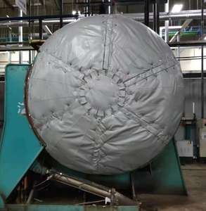 LANCHUANG özelleştirilmiş yeniden çıkarılabilir kompozit malzeme susturucu/rüzgar borusu/Turbo ısı yalıtım ceket vana yalıtım - Product Image 2