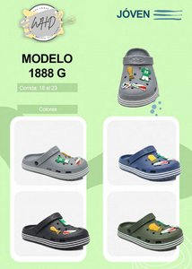 Sandali Zoccoli per Bambini Joven Taglia 18 con Spille Animate, Scarpe Estive per Ragazzi in Materiale EVA - Product Image 3