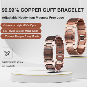 <span class=keywords><strong>Bracciale</strong></span> in rame 3X Strength, bracciali in rame puro al 99,9% per uomo <span class=keywords><strong>con</strong></span> magneti, chiusura pieghevole premium e lunghezza regolabile - Product Image 5