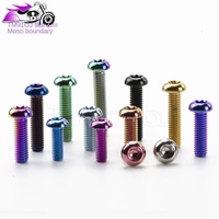 Vis en titane TMJ M5x10/12/15/20/25mm ISO7380 à tête bouton Torx pour moto, voiture, aéromodélisme, rénovation