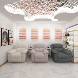 Silla reclinable eléctrica multifuncional Reposacabezas de manicura Tapicería de tela Sala de estar Incluye sofá individual