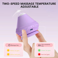 Masseur à vibration portable à compression thermique avec logo personnalisé, en silicone à adsorption, pour le dos, les épaules, les fesses et les pieds