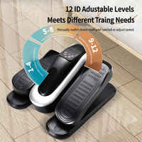 Mini tapis de marche elliptique noir, appareil de fitness compact pour la maison