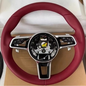 Volante <span class=keywords><strong>de</strong></span> Cuero Personalizado <span class=keywords><strong>de</strong></span> Alta Gama para Porsche 911 992 Cayenne 958 987 Boxster 986 Panamera 970 Taycan Macan - Product Image 4