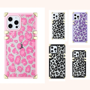 Custodia per telefono leopardata glitterata di lusso per iphone, samsung, custodia protettiva in Silicone morbido per ragazze donne - Product Image 6