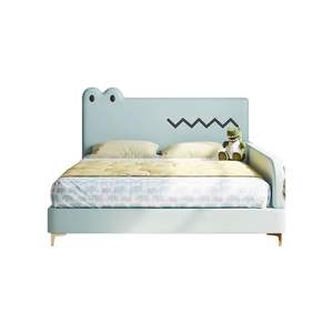 Cama de cocodrilo de dibujos animados para niños, cama de lujo minimalista moderna con barandillas para niños, tema de animales de espacio pequeño - Product Image 6