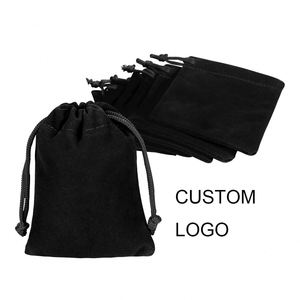 Bolsa de Terciopelo con Cordón y Logotipo Personalizado, Bolsa Protectora para Dulces y Joyería, Tamaño y Color Personalizables, Bolsas de Algodón para ODM - Product Image 2