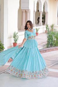 Premium Designer Readymade Lehenga Choli Set for <b>Women</b> <b>Wedding</b> and Party Wear Embroidered Lehenga Choli - Product Image 5