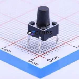 K2-6639DP-I4SW-04 Tactile Switch Through hole-4P,6x6mm Switch Single Pole Single Throw Round Button 2.5N Through Hole - Product Image 1