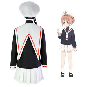 Traje de Sailor de Saint Weida para chica, <span class=keywords><strong>Cosplay</strong></span> de <span class=keywords><strong>Sakura</strong></span> de manga larga para mujer, ropa para estudiante - Product Image 4