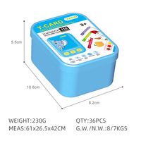 Nueva Máquina de Aprendizaje con Tarjetas en Inglés, Juguete Educativo Inteligente para Niños, Máquina de Aprendizaje Temprano con Audio en Inglés, de Plástico