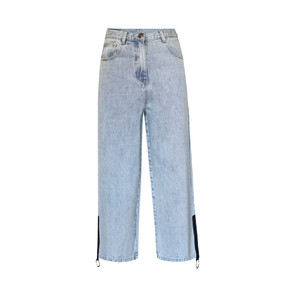 Jeans Demi de Corte Recto con Cierre Lateral - Product Image 2