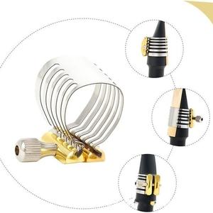 <span class=keywords><strong>Ligature</strong></span> d'embouchure en caoutchouc pour <span class=keywords><strong>saxophone</strong></span> et clarinette <span class=keywords><strong>Ligature</strong></span> en métal pour <span class=keywords><strong>alto</strong></span>, soprano et ténor <span class=keywords><strong>Ligature</strong></span> en acier inoxydable - Product Image 3