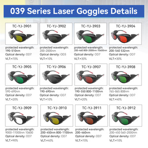 200nm-2000nm OD7 CE EN207 광섬유 커팅 용접 고글 눈 보호용 <span class=keywords><strong>IPL</strong></span> 제모 레이저 안전 안경 - Product Image 2