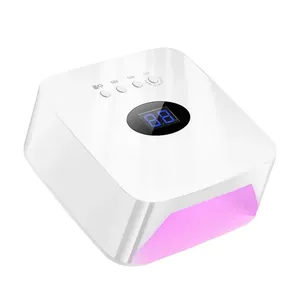 Lampe de séchage pour ongles LED sans fil rechargeable 54W, lumière UV professionnelle pour le séchage du vernis à ongles en gel - Product Image 1