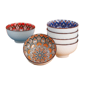 ชุดโบฮีเมียน6ชิ้นชุดชามข้าวเซรามิกกล่องของขวัญสำหรับพิธีเปิด - Product Image 6