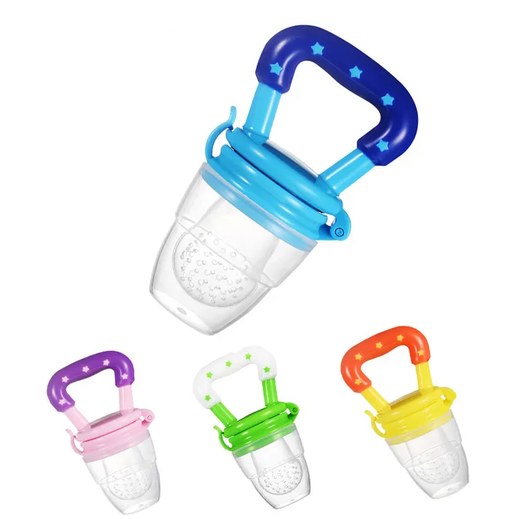 BPA-Free Baby Teether Soother Teething Toy Soft Safe Silicone Pouches Silicone Baby Fresh Fruit Food Feeder Pacifier