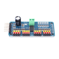 PCA9685 Module de servomoteur PWM 16 canaux 12 bits I2C IIC pour MG90S SG90 MG995