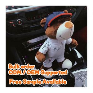 Cool Motorcycle-Themed Teddy Bear Plush Toys Soft Stuffed Bear with Helmet Jacket Clothes Christmas Gift for Kids <b>Boys</b> - Product Image 3