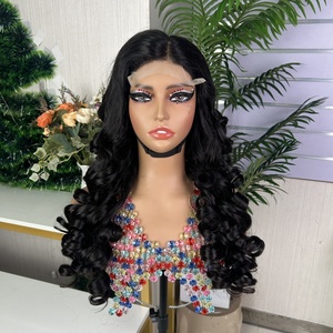 วิกผมลอน SDD 5*5 แบบ Bouncyr Curl คุณภาพ Super Double Drawn ผมแท้ 100%  ลอนใหญ่เด้งดึ๋ง  ความหนาแน่นเต็มพิกัด - Product Image 1