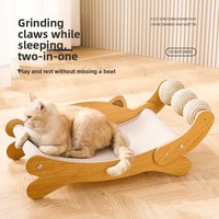 Poste Rascador para Gatos de Madera Resistente y Antideslizante, Cama para Mascotas, Más Vendido