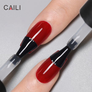 Salón de <span class=keywords><strong>uñas</strong></span> profesional a granel al por mayor UV LED esmalte de Gel libre capa Base transparente con su logotipo - Product Image 6