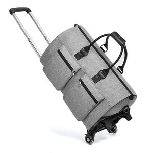 Foldable Waterproof Zipper Short Travel Handheld Shoulder Trolley <b>Suit</b> <b>Bag</b> Trolly <b>Bag</b> Roller <b>Bag</b> Spinner Suitcase Luggage - Product Image 2