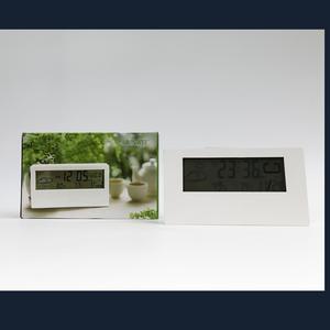 Электронный термометр и гигрометр креативные погодные часы светящийся маленький будильник прозрачный будильник - Product Image 5