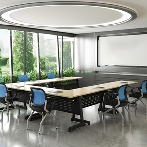 Office Folding Training <b>Table</b> <b>Foldable</b> Conference <b>Desk</b> Meeting <b>Table</b> - Product Image 1