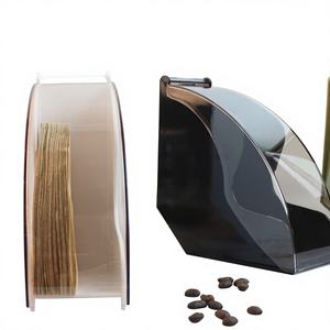 Boîte de rangement universelle en plastique en forme de V pour filtres à café, anti-poussière, pour filtres V60, support de filtre en forme d'éventail - Product Image 3