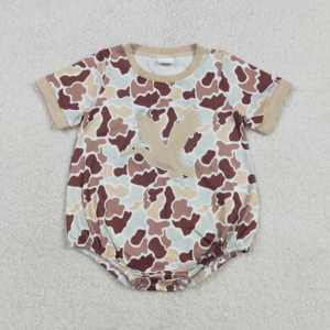 Mono de Bebé Niña con Estampado de Patos Mallard Camuflados, Cierre Oculto, Algodón Informal, Tela de Estambre, Ropa de Bebé - Product Image 2