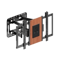 Nuevo diseño de montaje en pared de TV de panel plano de movimiento completo soporte de TV giratorio con Panel de madera soporte de TV de acero para LCD Plasma
